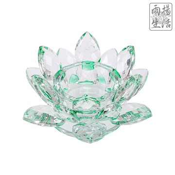 祈福滿願蓮花燭台（綠色）
