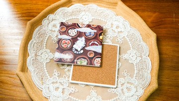 【貓遊街角 - 大中小點】 杯墊丨Amazing Studio