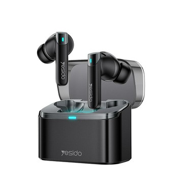 yesido藍牙耳機 ANC+ENC主動降噪長續航高音質入耳式藍牙無線耳機【Snowbelle優選】