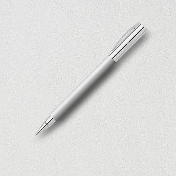 【Faber-Castell】成吉思汗AMBITION銀絲不銹鋼鋼珠筆 免費刻字