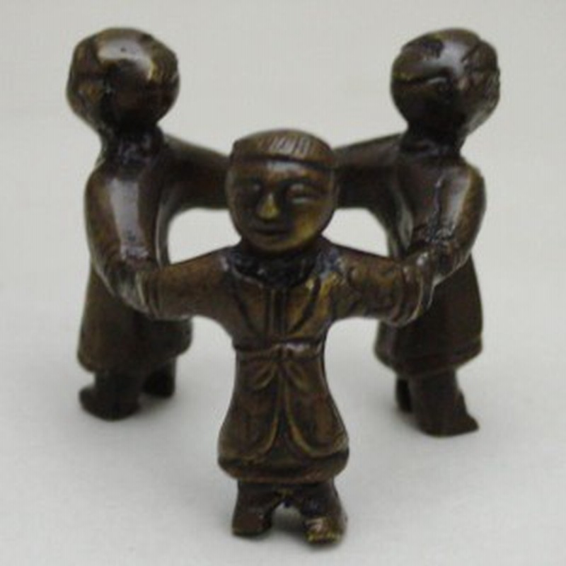 茶器 茶道具 蓋置 唐銅 唐金 三つ人形 大野芳光作 三ツ人形 三ッ人形 三ツ人形 通販 Lineポイント最大1 0 Get Lineショッピング