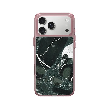 iPhone 17 Pro Max Clear (相機按鈕) 晶醺玫 - 石紋與渲染 / Marble & Dreamy Gradient - 夜闌