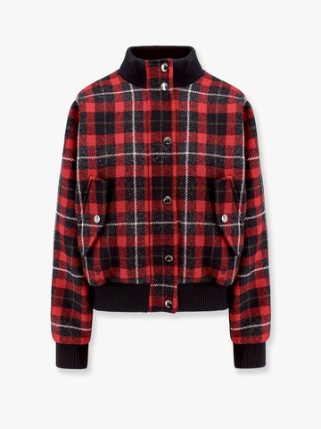 Cannage bomber with check'n'dior virgin wool - DIOR - gender_Woman