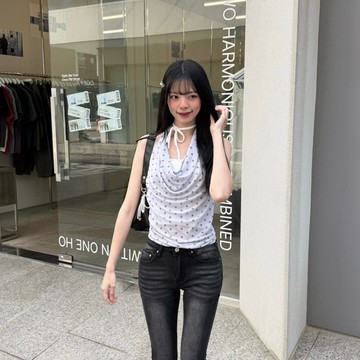 𝑦𝑢𝑦𝑢'𝑠 🇰🇷韓製波點掛脖垂墜背心