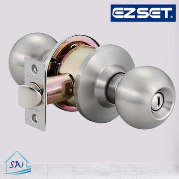 【幸福牌 Lucky】門鎖 喇叭鎖 3030浴室鎖 / 3000房間鎖 圓柱形門鎖 不銹鋼磨砂銀 台灣製造《昇瑋五金》