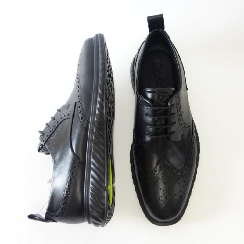 希少☆ecco エコー ST.1 HYBRID ウィングチップ レザーシューズ