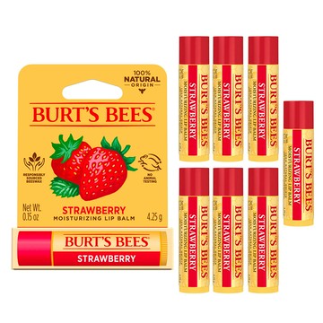 【買5送2】36折↘草莓護唇膏7入(有效期限：2027.04月到期)_Burt’s Bees結束代理【年中慶限定】