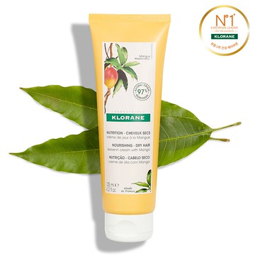 KLORANE Nourshing Dry Hair Leave-in Cream with Mango Butter 125mL (NEW)