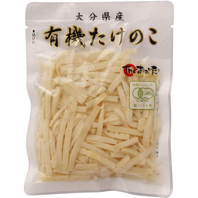 クローバー食品 有機たけのこ (水煮 細切り) 80g×2  大分県産