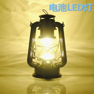【哆哆購】應急燈 太陽能燈 露營燈 暖/白光1號電池LED馬燈 復古煤油燈型照明營地帳篷燈手提馬燈裝