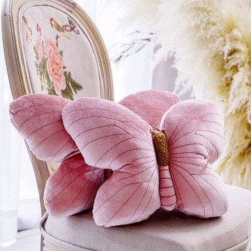 🔜[快速出貨]🆕新品上架【梨花瑪雅】可愛柔軟親膚💖棉花糖般少女心蝴蝶抱枕沙發靠枕💕情人禮物，生日，閨蜜禮物