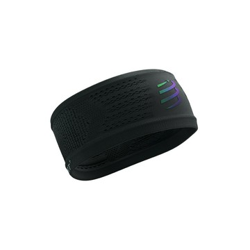 《Compressport瑞士》On/Off.3 透氣頭帶 (極光黑) 寬版 Headband On/Off - Aurora