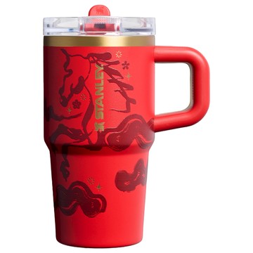 STANLEY 防漏吸管隨手杯  赤駒紅  1個  590ml