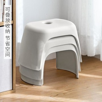 懶角落加厚小凳子簡約矮凳子兒童 家用塑料板凳小椅子換鞋凳