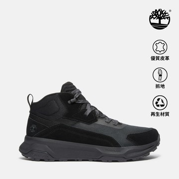 Timberland 男款黑色Motion Ledge中筒健行鞋|A6F32EK4