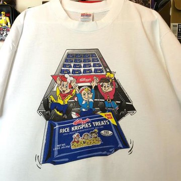 Rice Krispies Treats Promo短袖T恤男女情侶款ins超火潮牌落肩袖