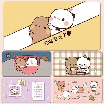台灣發貨 一二布布滑鼠墊 一二布布超大號滑鼠墊 鼠標墊 可愛女生鼠標墊 辦公室鍵盤墊 桌墊 筆記本鍵盤墊 宿舍耐髒滑鼠墊