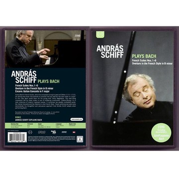 bach 巴赫法國組曲 1-6 b小調序曲 f大調意大利協奏曲 希夫 2dvd