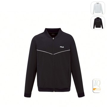 【FILA】男性 抗UV風衣外套-黑色 1JKY-5310-BK