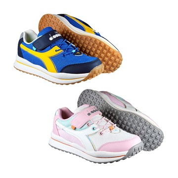 DIADORA迪亞多那 時尚大童運動鞋 童運動鞋 童鞋 寬楦 透氣 保護後跟 吸震 減壓 足弓支撐 健康鞋墊 藍黃 粉