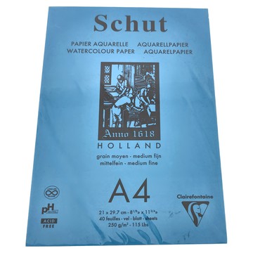 Clairefontaine CF-SCHUT 學院級水彩本 A4 250g 40張