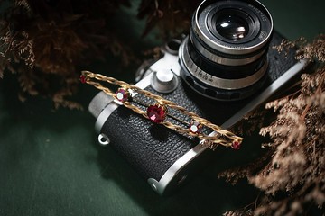 【老飾品/西洋老件】VINTAGE AB 奧地利彩鑽古著胸針