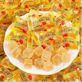 👑零食倉👑1元1顆 陳皮山楂薏仁果糕 陳皮山楂薏仁 陳皮軟糖 細膩不黏牙 口感清新 健康零食 休閑小糖果