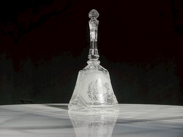 【老時光 OLD-TIME】早期二手台灣製水晶玻璃手搖鈴