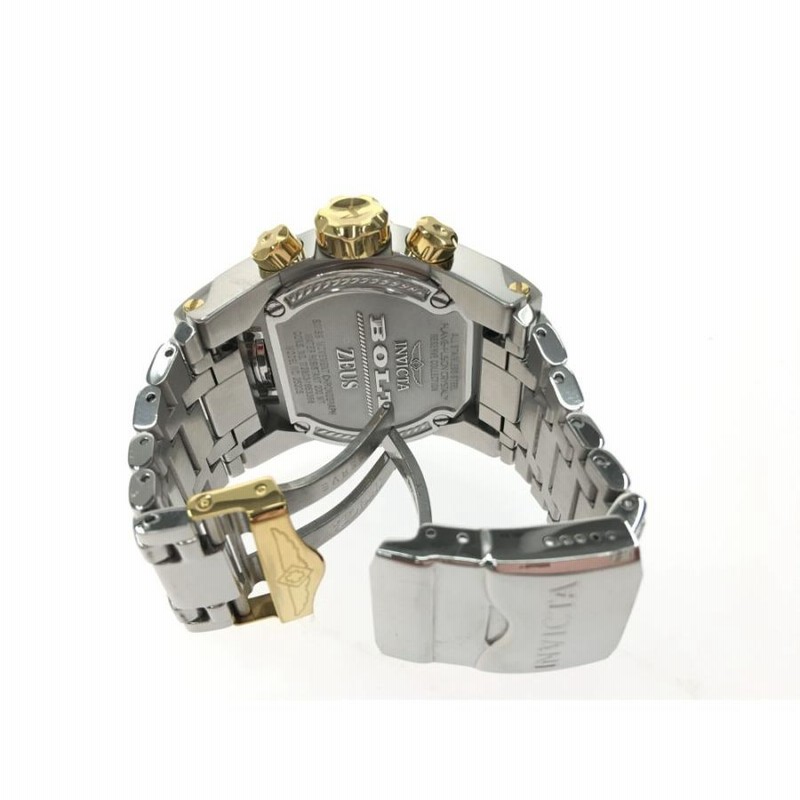 ▽▽ invicta メンズ腕時計 クオーツ ダブルフェイス BOLT ZEUS ボルトゼウス 25205 やや傷や汚れあり | LINEショッピング