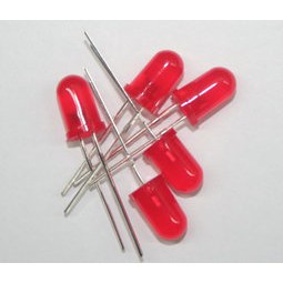 【AI電子】*5MM 紅發紅 (2個1元) 高亮 發光管 LED 發光二極體10只