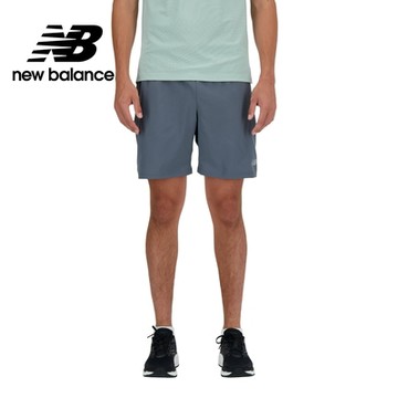 【New Balance】 吸濕排汗短褲_男性_深灰色_MS41234GT
