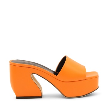 Si Rossi - Flash Orange Leather Sandals