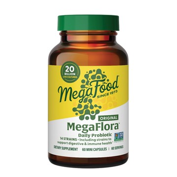 MegaFood MegaFlora Probiotic 20 billion CFU - 60 Capsules