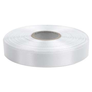 萌咕 高級亮面單面緞帶 20mm  1個  45m  白色