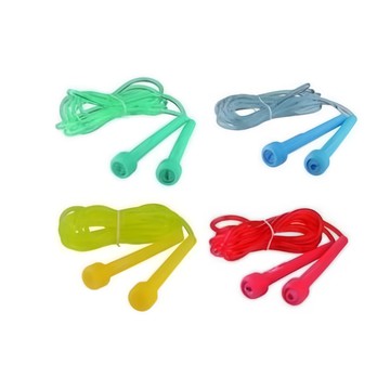 SUCCESS 成功 實心跳繩 PVC袋裝 兒童跳繩 運動健身 訓練跳繩  長240cm  透明  1條