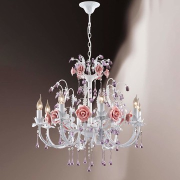 E14陶瓷玫瑰吊燈 B106-48-92652