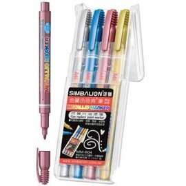 雄獅 金屬色奇異筆 MM-604 4色套組/一組4色入(定100)-可代替油漆筆使用-【APP滿額下單10%點數(單一帳號最高5000點)】1/31止