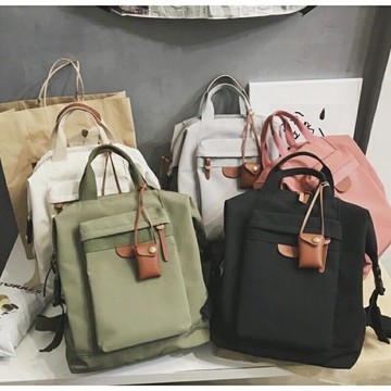 強強滾p-INS撞色ULZZANG雙肩新潮後背包