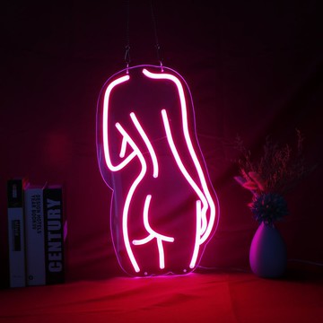 性感女孩霓虹燈Girl LED發光字Neon Sign廣告招牌Logo餐廳酒吧