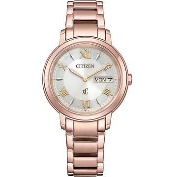 CITIZEN 星辰 XC 亞洲限定 光動能大三針女錶 EW2426-62A