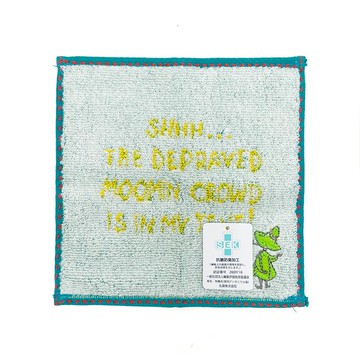 日本丸真 Moomin 嚕嚕米漫畫風口袋小方巾 獨語史力奇_廠商直送