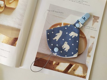 【5日內出貨】北極熊 小熊 二合一奶嘴夾 奶嘴防塵套+奶嘴夾