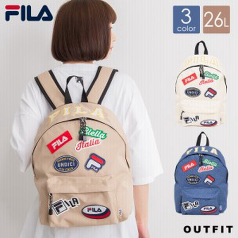 リュック レディース メンズ リュックサック Fila フィラ ブランド おしゃれ 18l バックパック デイパック 黒 白 バッグ Outfit 通販 Lineポイント最大1 0 Get Lineショッピング