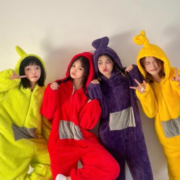 萬圣節派對親子服飾天線寶寶cos演出服卡通動漫角色扮演游戲制服