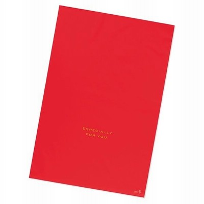 梨地ギフトバッグ レッド 24×38cm 50枚 【ラッピング用品 ギフトバッグ リボン無しタイプ 梨地ギフトバッグ レッド】