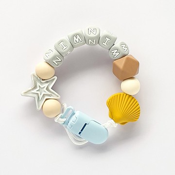 NIMNIM 星星 貝殼 客製化奶嘴鏈