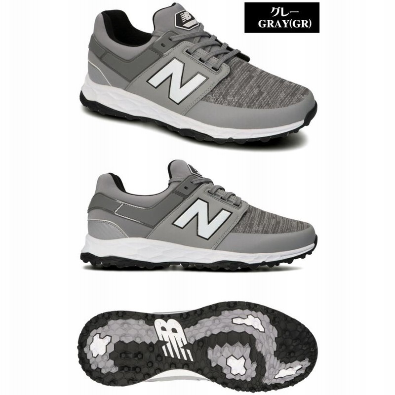 305cmワイズNEW BALANCE GOLF ニューバランス ゴルフ スパイクレスゴルフシューズ スニーカー グレー 27.5cm MG4100GR