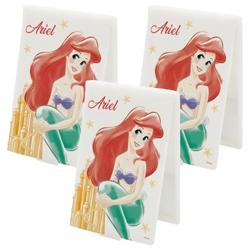 收納王妃 迪士尼公主系列折鏡 小(10 x 6.5 x 0.5cm)  城堡愛麗兒  3個