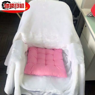 直播椅子背景毯電腦椅套罩網紅凳子長毛毯主播凳子毛絨布裝飾坐墊