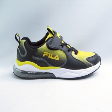 FILA 3J411Z099 中大童 慢跑鞋 氣墊 支撐 黑黃【iSport愛運動】
